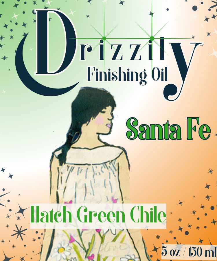 Drizzily Santa Fe Hatch Green Chile label